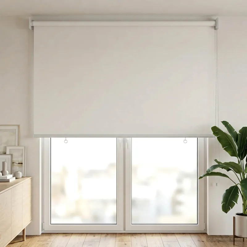 Lauko ritininė žaliuzė UV apsaugai Balta 60 x 230 cm