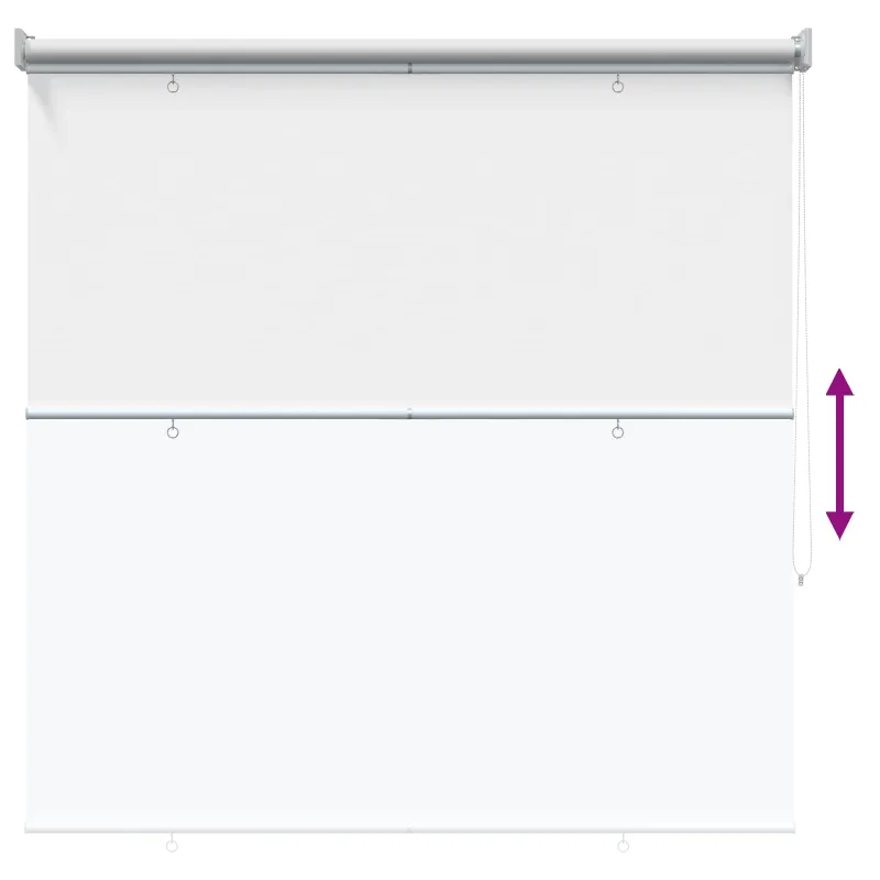 Lauko ritininė žaliuzė UV apsaugai Balta 140 x 230 cm
