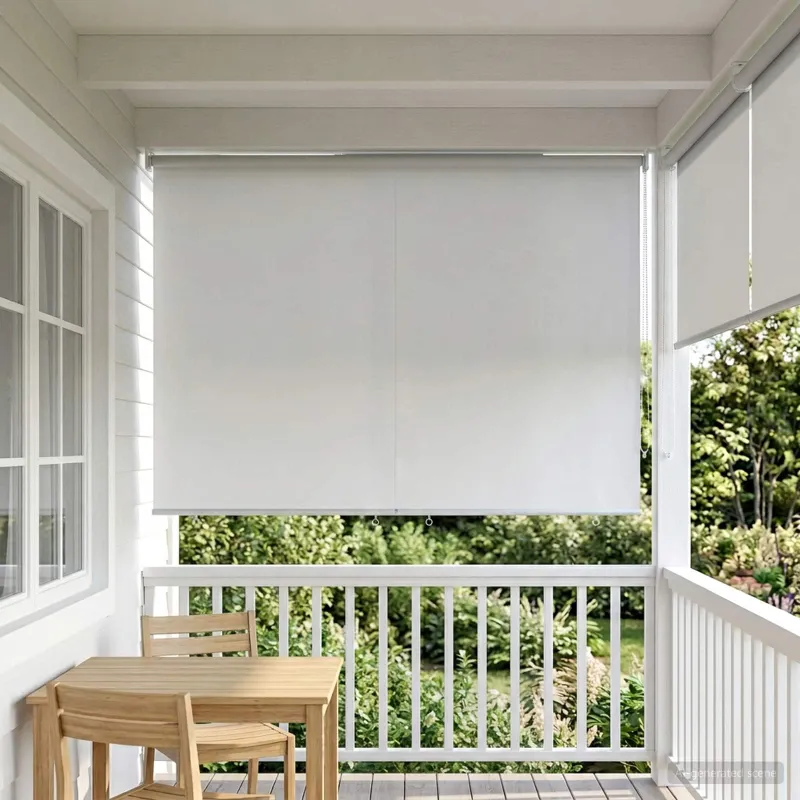 Lauko ritininė žaliuzė UV apsaugai Balta 160 x 230 cm