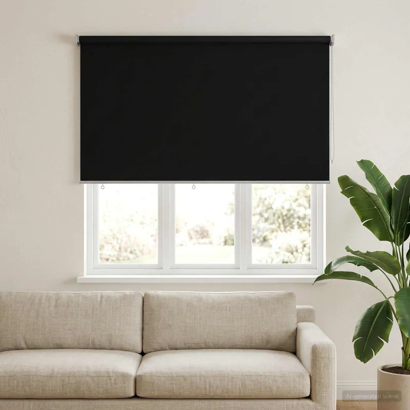 Lauko ritininė žaliuzė UV apsaugai Juoda 160 x 140 cm