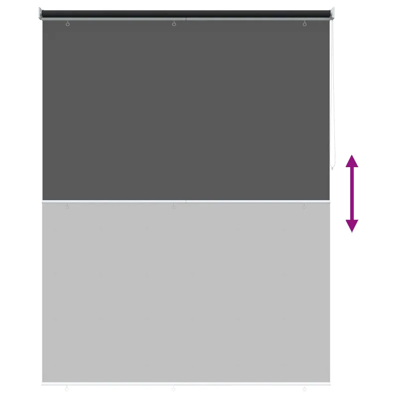 Lauko ritininė žaliuzė UV apsaugai Juoda 180 x 140 cm