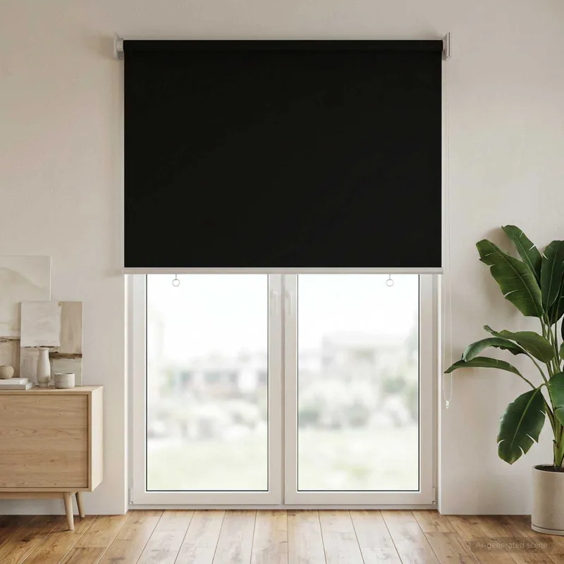 Lauko ritininė žaliuzė UV apsaugai Juoda 60 x 230 cm