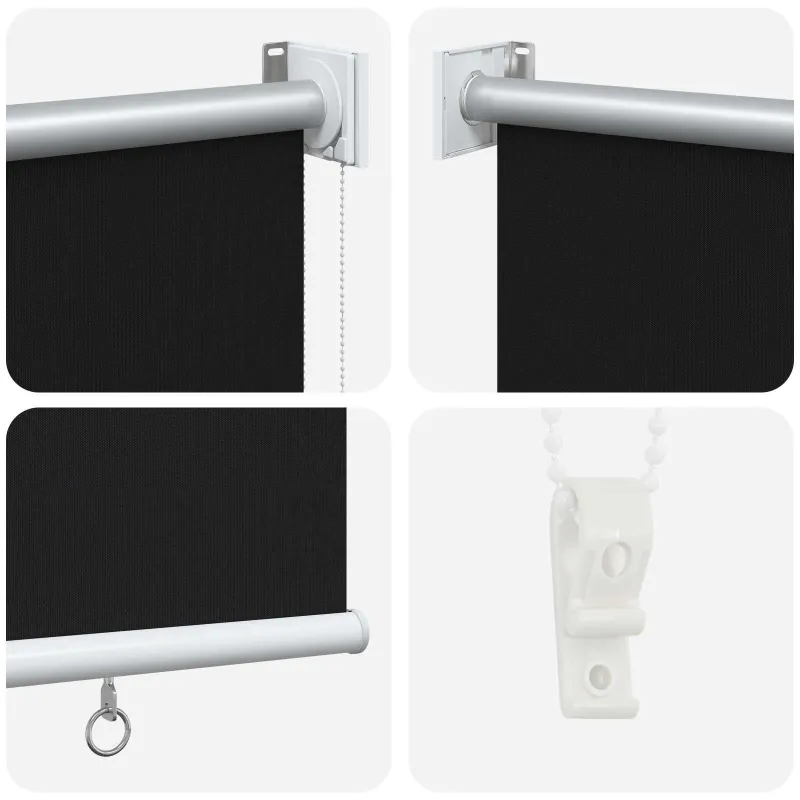 Lauko ritininė žaliuzė UV apsaugai Juoda 120 x 230 cm