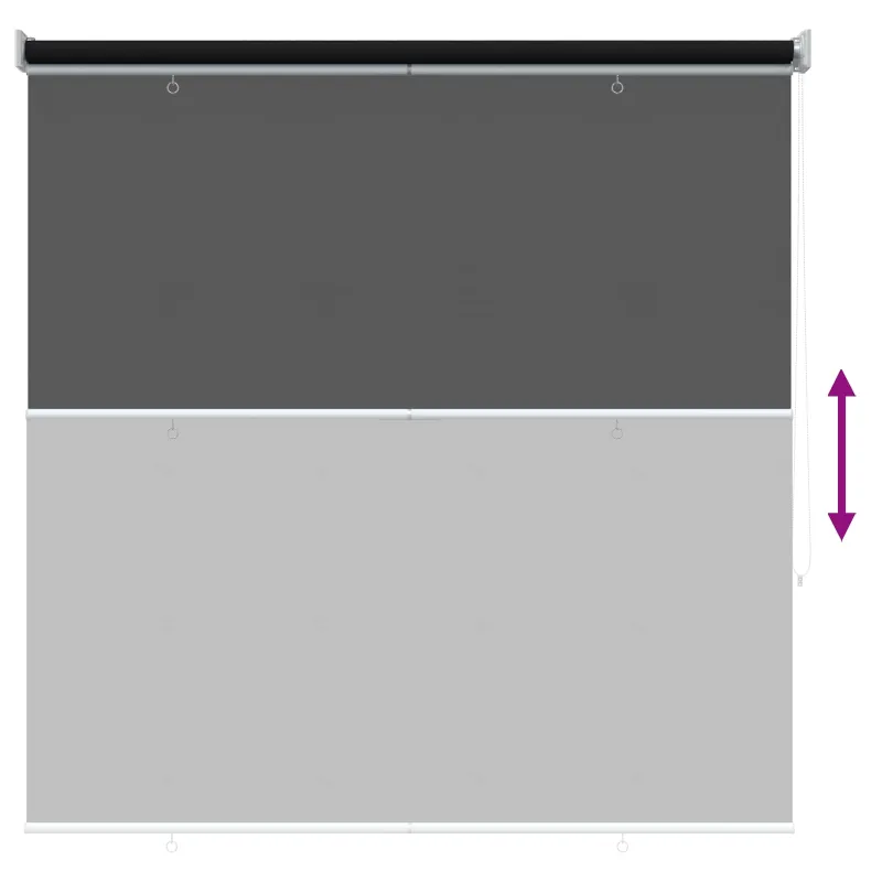 Lauko ritininė žaliuzė UV apsaugai Juoda 120 x 230 cm