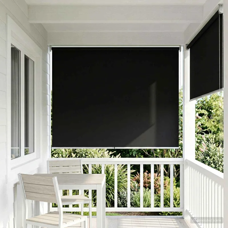 Lauko ritininė žaliuzė UV apsaugai Juoda 140 x 230 cm