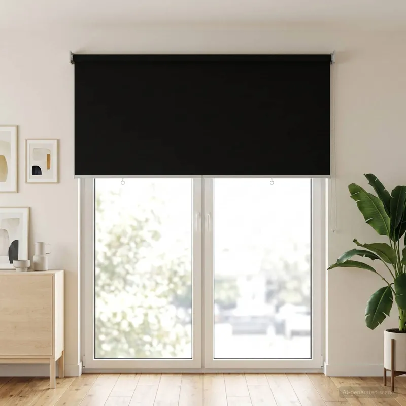 Lauko ritininė žaliuzė UV apsaugai Juoda 140 x 230 cm
