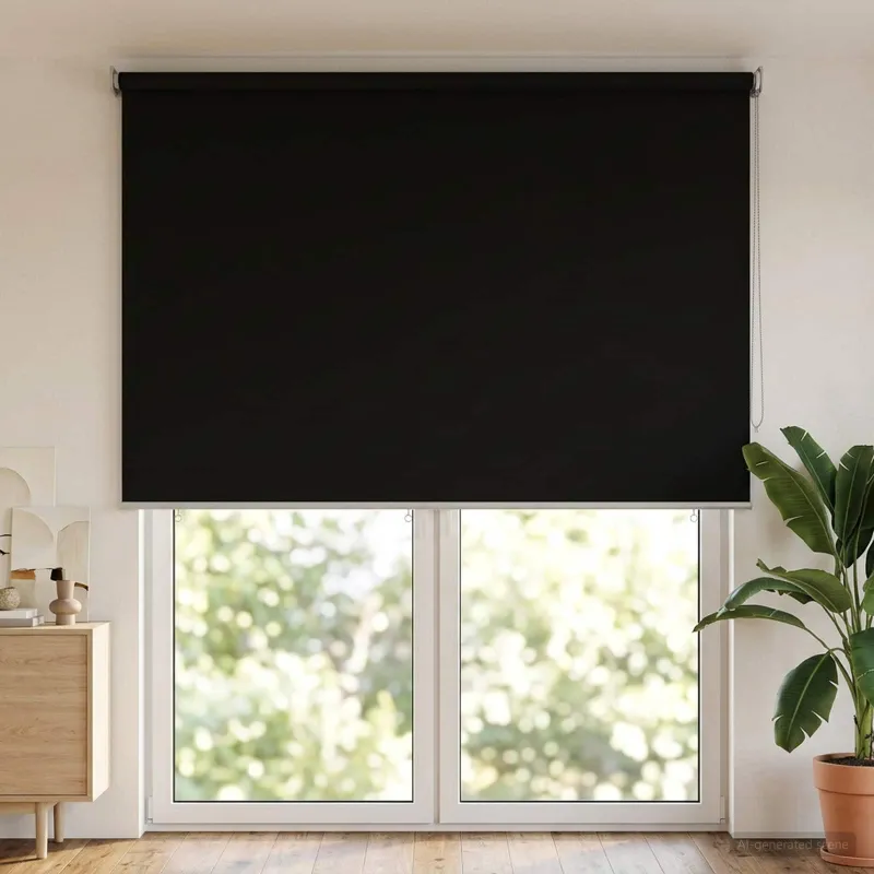 Lauko ritininė žaliuzė UV apsaugai Juoda 160 x 230 cm
