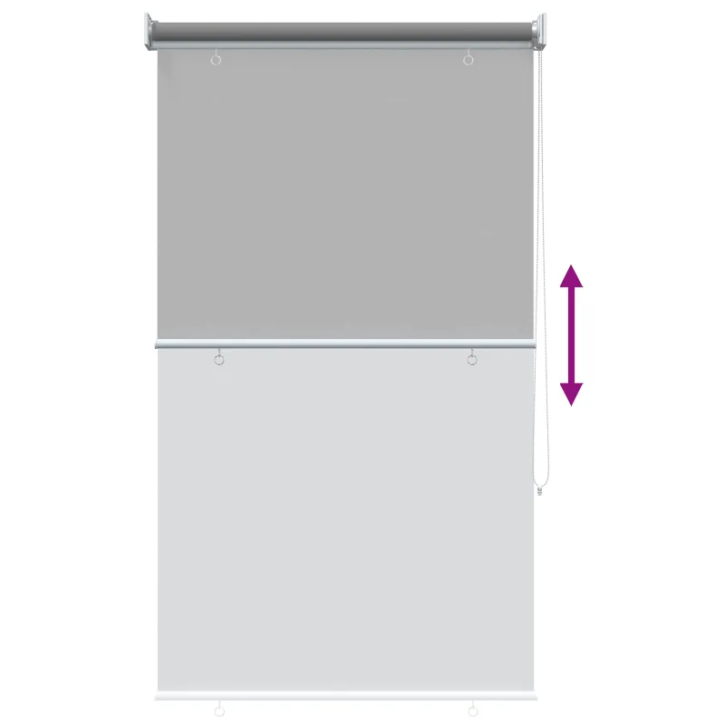Lauko ritininė žaliuzė UV apsaugai Šviesiai pilka 60 x 140 cm