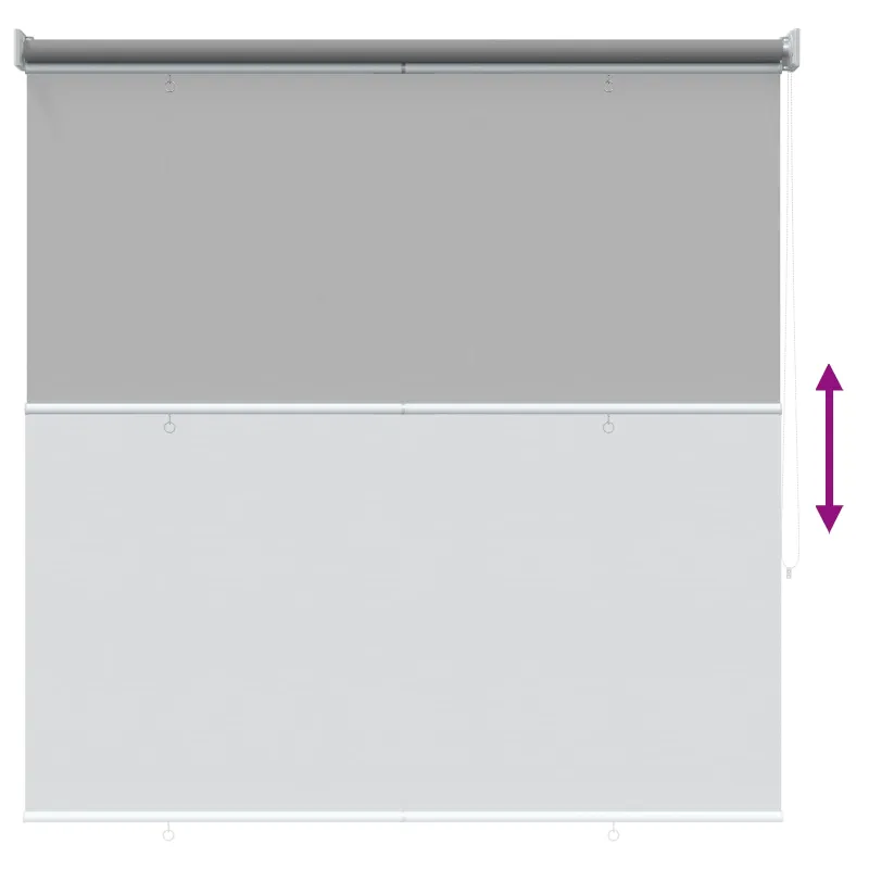 Lauko ritininė žaliuzė UV apsaugai Šviesiai pilka 120 x 140 cm