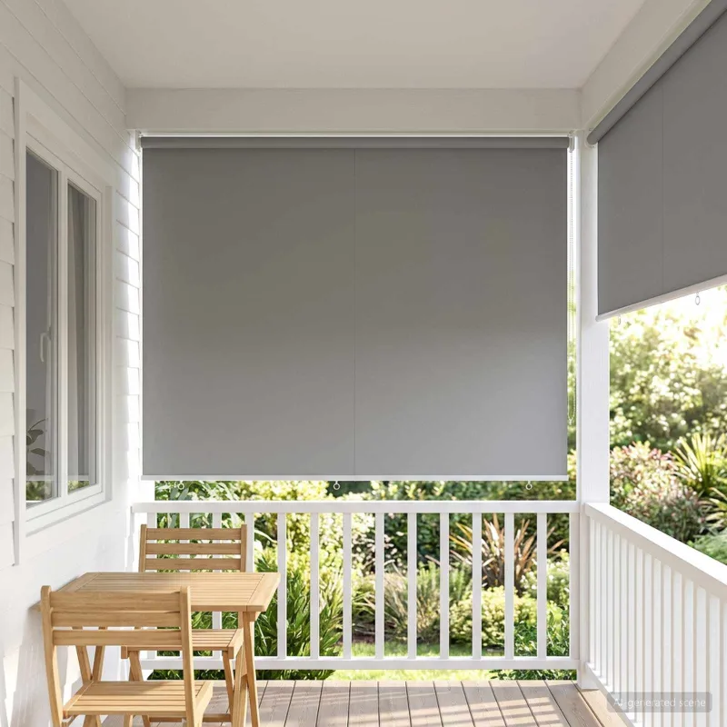 Lauko ritininė žaliuzė UV apsaugai Šviesiai pilka 180 x 140 cm