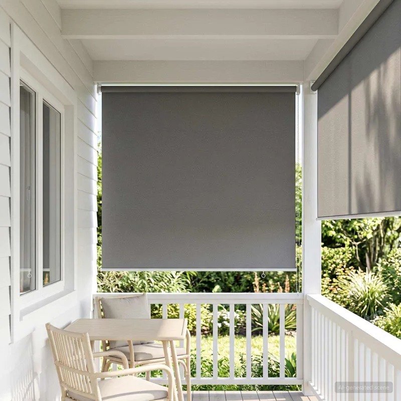 Lauko ritininė žaliuzė UV apsaugai Šviesiai pilka 60 x 230 cm