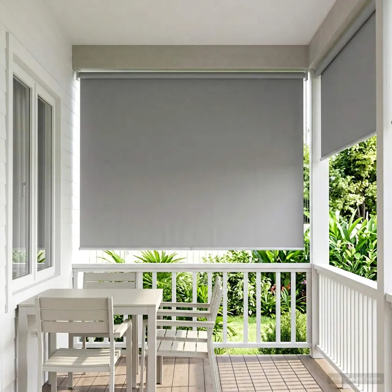 Lauko ritininė žaliuzė UV apsaugai Šviesiai pilka 100 x 230 cm