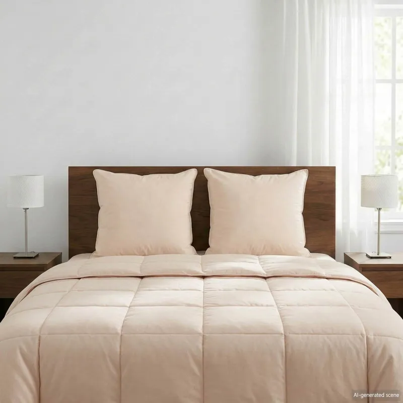 Pagalvė 2 pcs Smėlio 60 x 60 cm Kapokų pluoštas