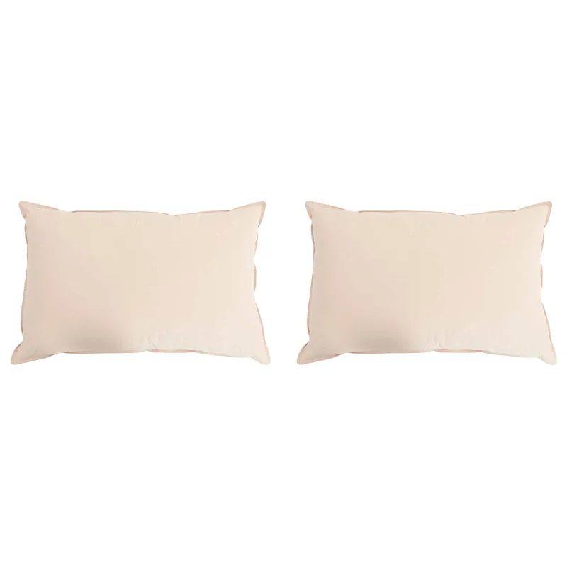 Pagalvė 2 pcs Smėlio 60 x 70 cm Kapokų pluoštas