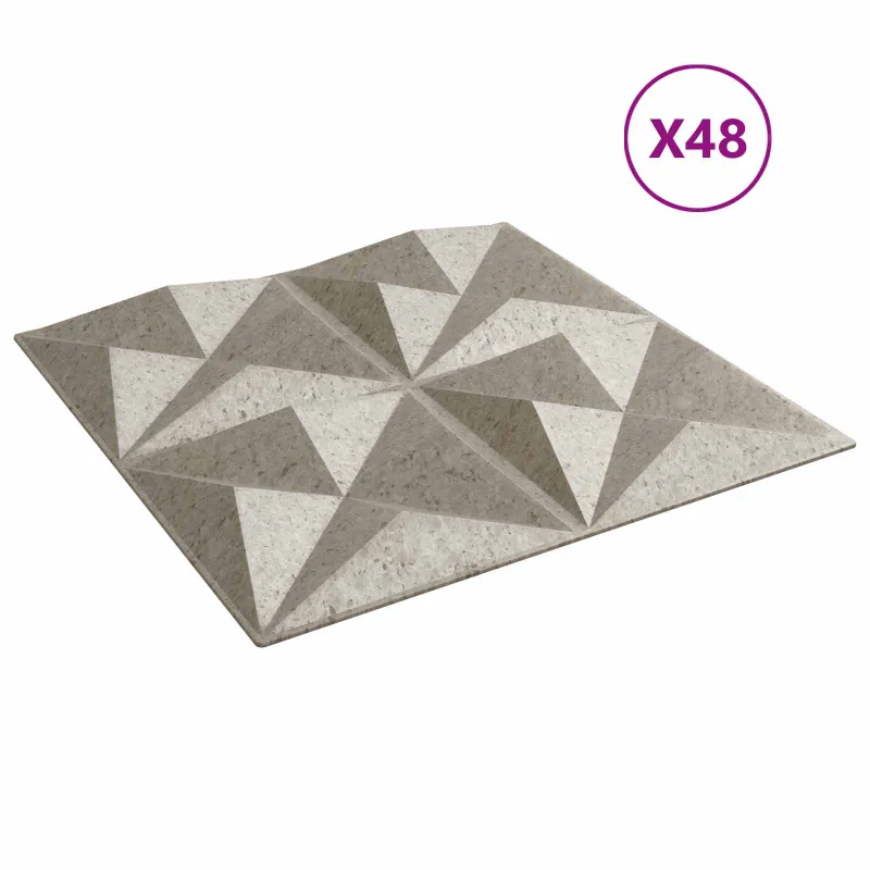 Sienų plokštės 48 pcs Origami beton 50 x 50 cm XPS Putplastis