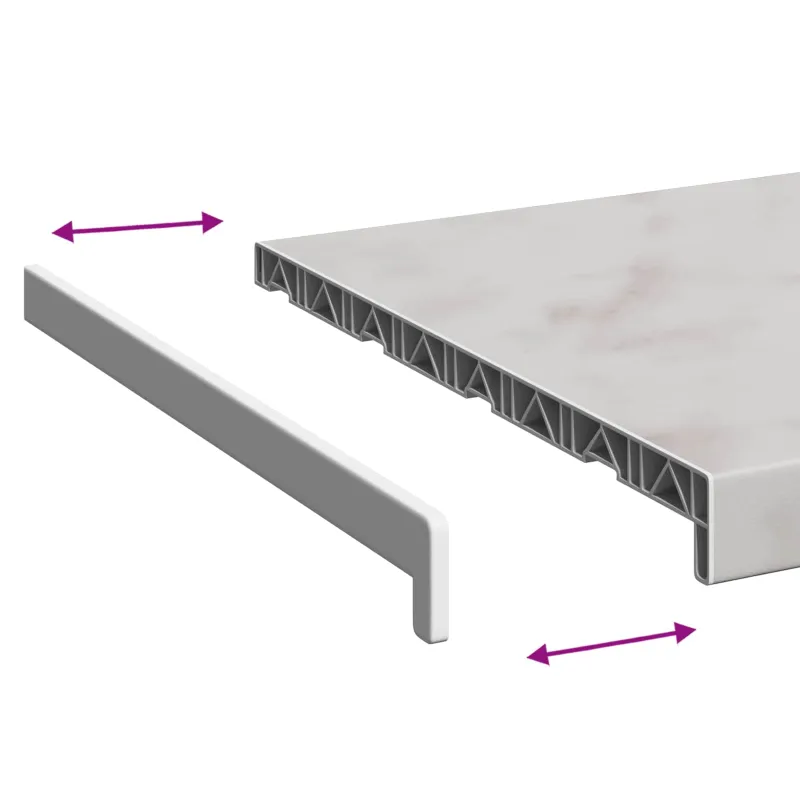 Langų palangė Marmuro tekstas 160 x 45 x 4,5 cm PVC