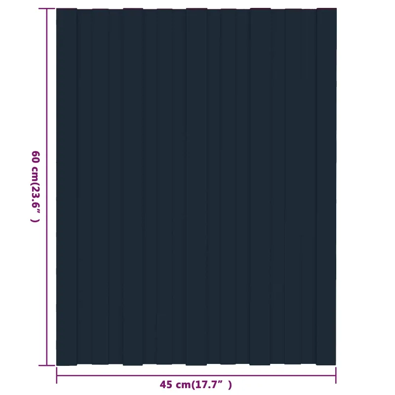 Stogo plokštė 36 pcs Antracito 60 x 45 cm Galvanizuotas plienas