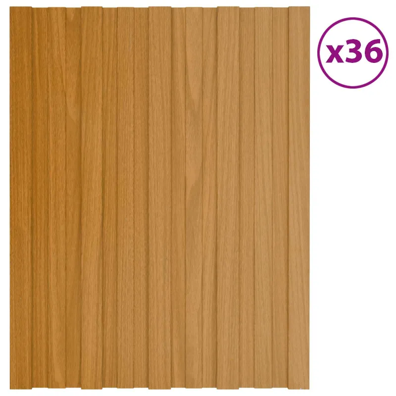 Stogo plokštė 36 pcs Natūrali 60 x 45 cm Galvanizuotas plienas