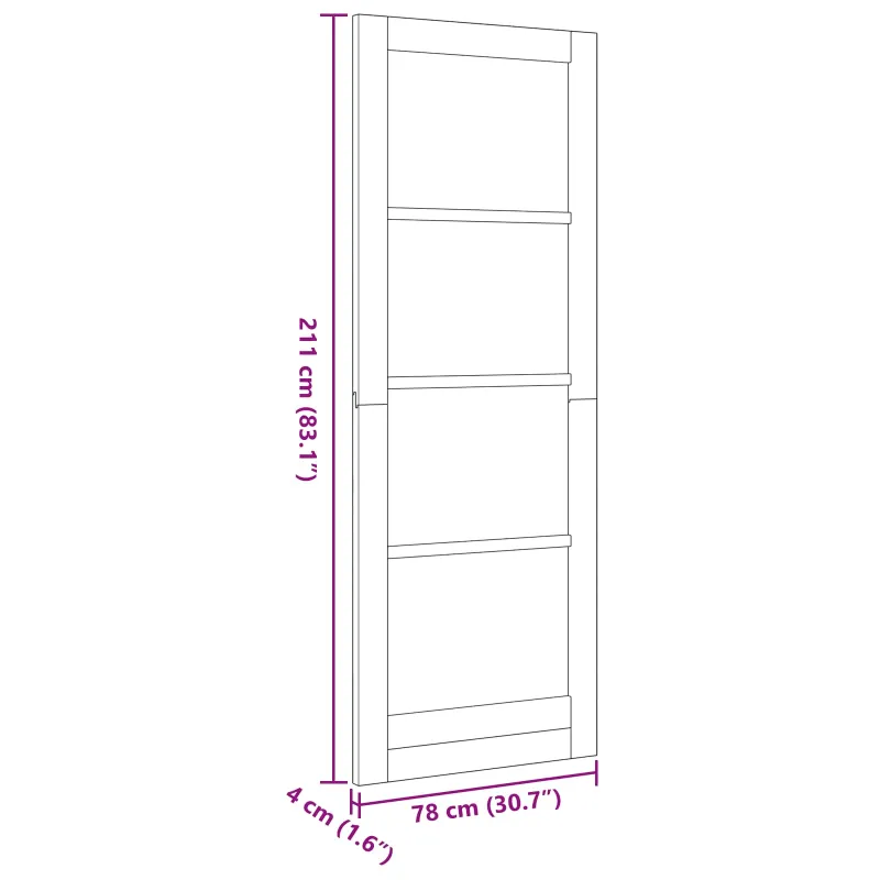 Vidaus durys Balta 78 x 211 cm fanera