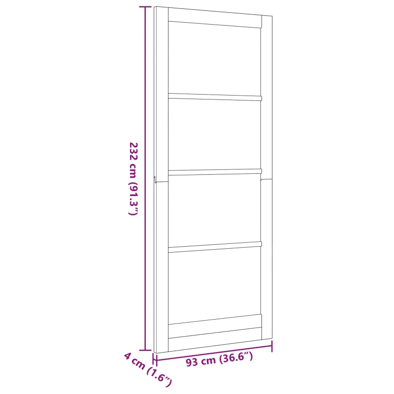 Vidaus durys Balta 93 x 232 cm fanera