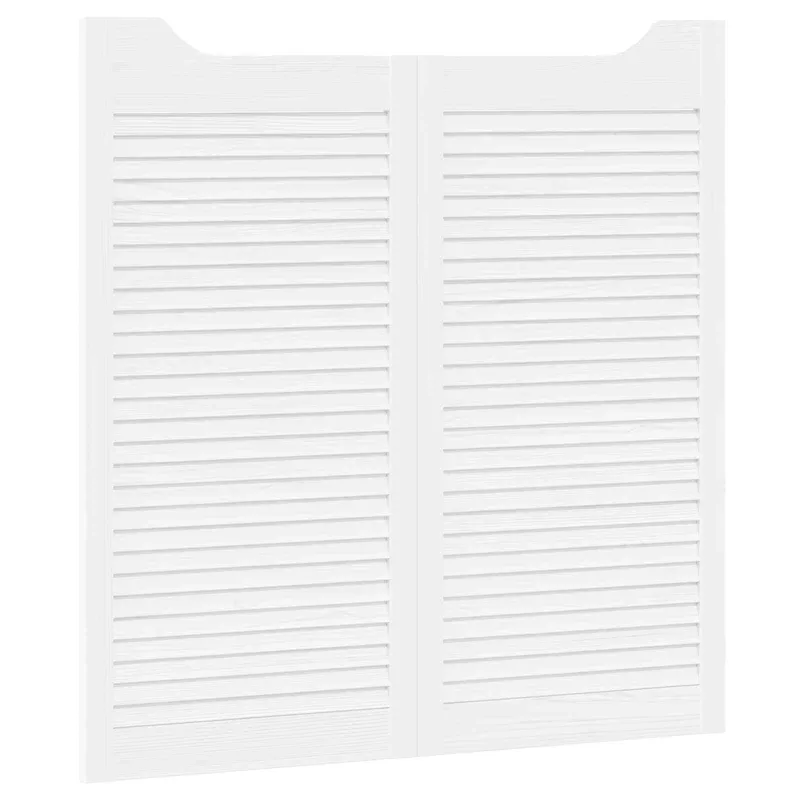 Sukamosios durys 2 pcs Balta Pušies medienos masyvas