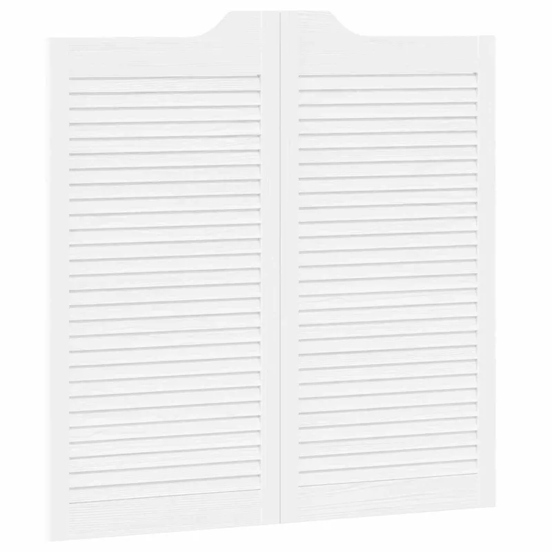 Sukamosios durys 2 pcs Balta Pušies medienos masyvas