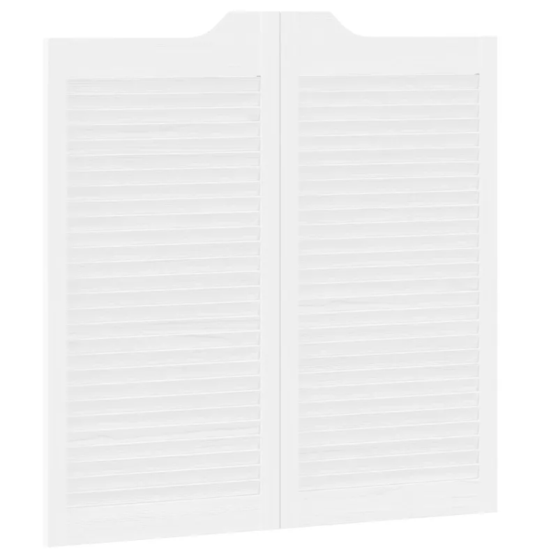 Sukamosios durys 2 pcs Balta Pušies medienos masyvas
