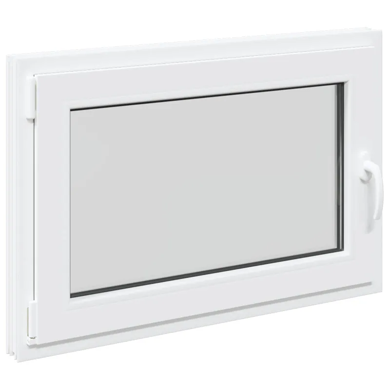 Požeminio lango RISOR 90 x 70 cm PVC ir stiklas Balta
