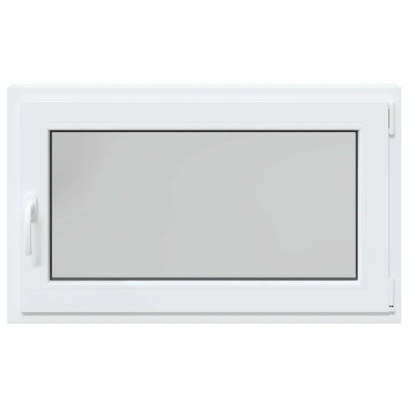 Požeminio lango RISOR 100 x 60 cm PVC ir stiklas Balta