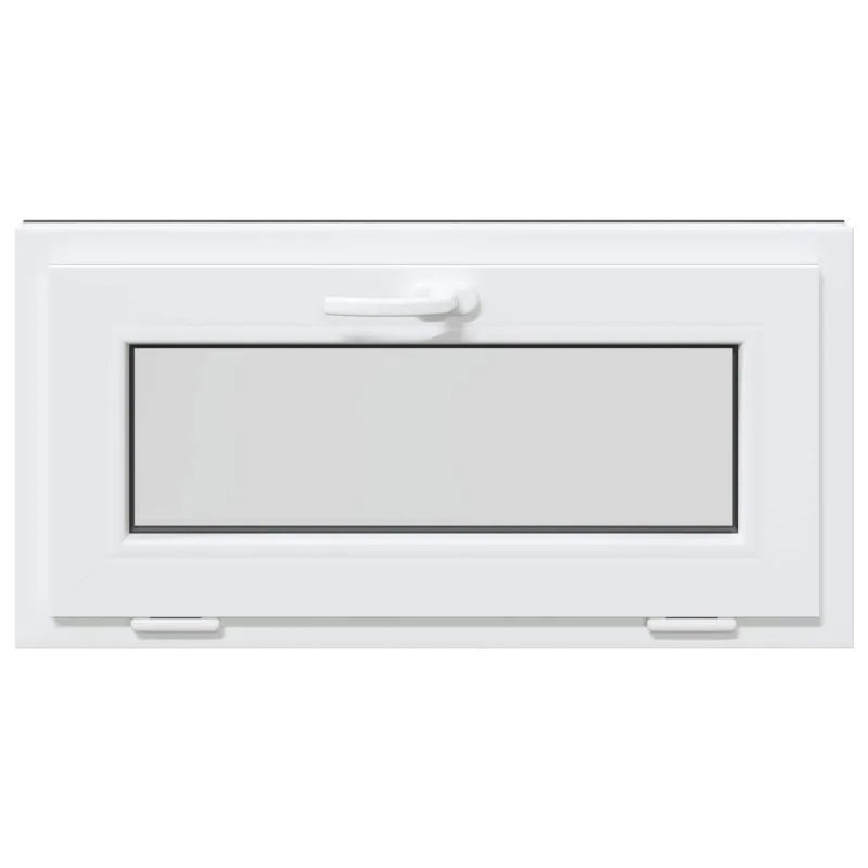 Požeminio lango RISOR 80 x 40 cm PVC ir stiklas Antracito