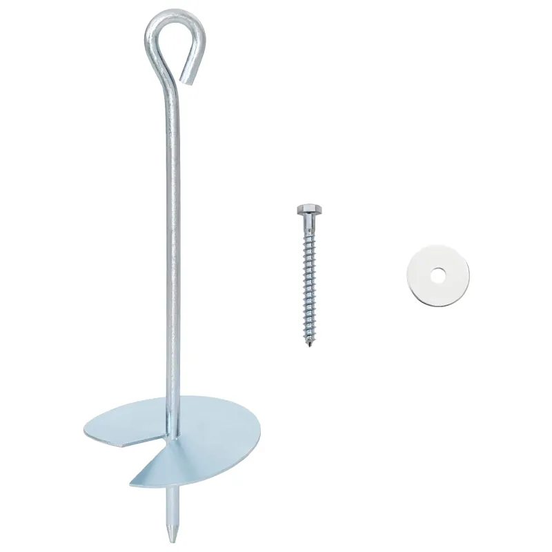 Žemės inkaras 10 pcs Sidabrinė Ø10 x 30 cm Cinkuotas metalas
