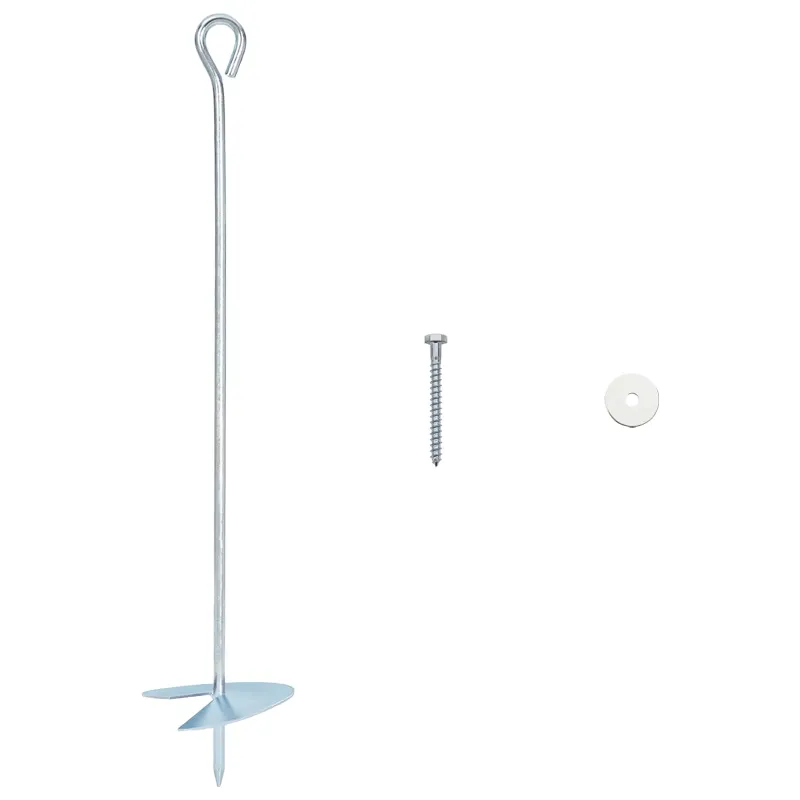 Žemės inkaras 10 pcs Sidabrinė Ø10 x 50 cm Cinkuotas metalas