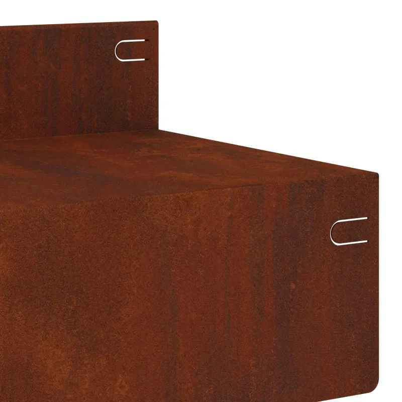 Vejo kraštas 30 pcs 100 x 10 x 8 cm Plienas Rūdijanti