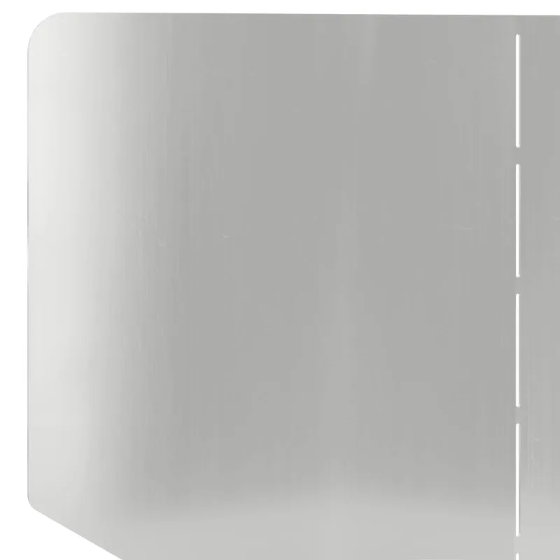 Vejo kraštas 4 pcs 100 x 45 cm Plienas Sidabrinė