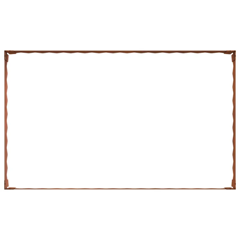 Vejo kraštas 4 pcs 100 x 60 x 20 cm Plienas Rūdijanti