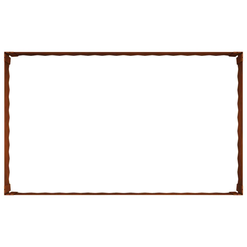 Vejo kraštas 4 pcs 100 x 60 x 35 cm Plienas Rūdijanti