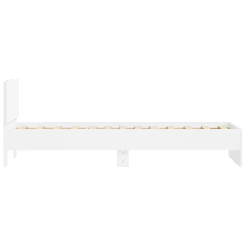Lovos Rėmas su Galvūgaliu Balta 80 x 200 cm Dirbtinė mediena