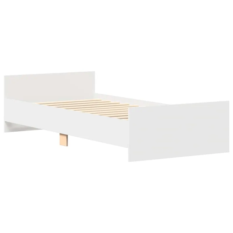 Lovos Rėmas su Galvūgaliu Balta 80 x 200 cm Apdirbta mediena