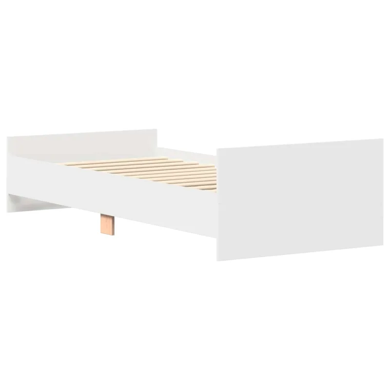 Lovos Rėmas su Galvūgaliu Balta 80 x 200 cm Apdirbta mediena