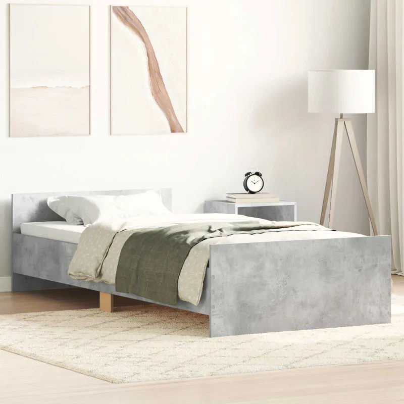 Lovos Rėmas su Galvūgaliu Betono pilka 80 x 200 cm