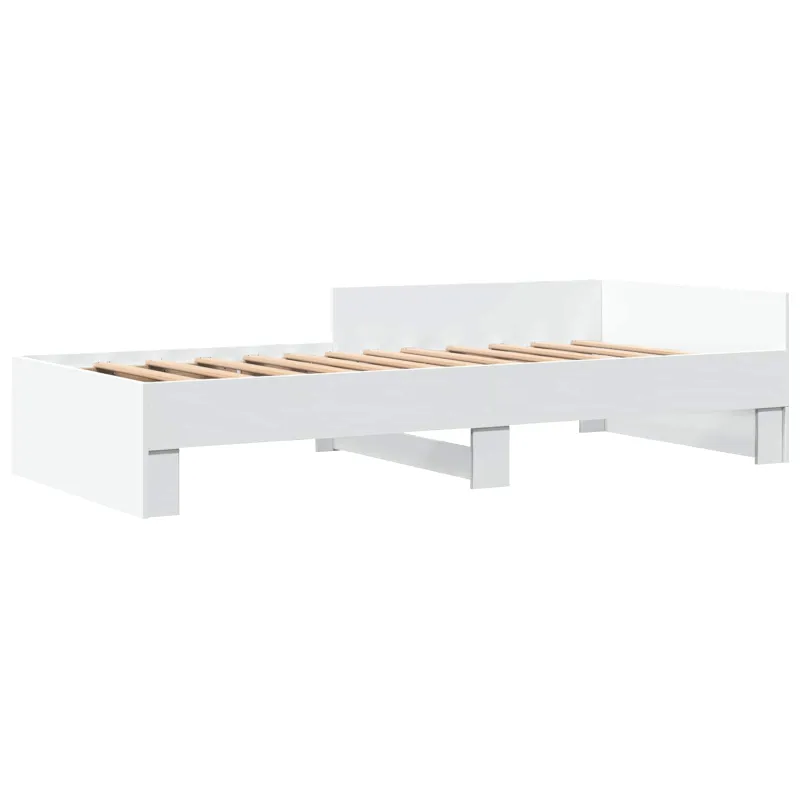 Lovos Rėmas su Galvūgaliu Balta 80 x 200 cm Apdirbta mediena