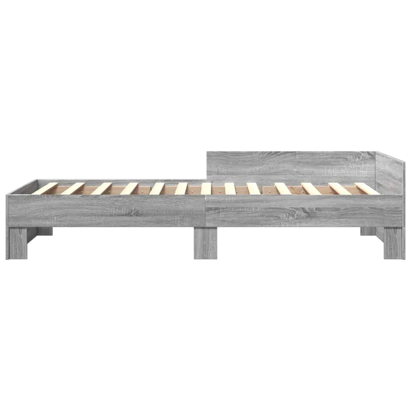 Lovos Rėmas su Galvūgaliu Pilka Sonoma 80 x 200 cm