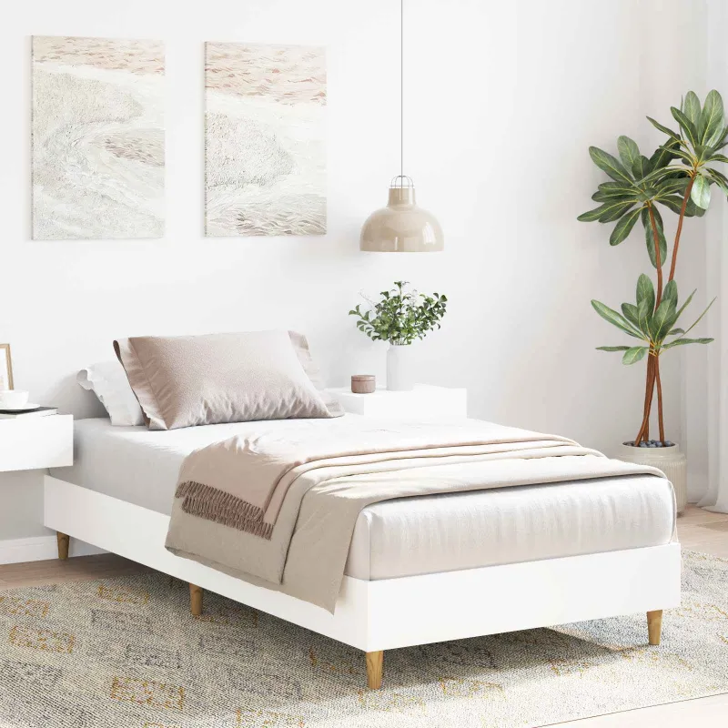 Lovos rėmas Balta 80 x 200 cm Apdirbta mediena