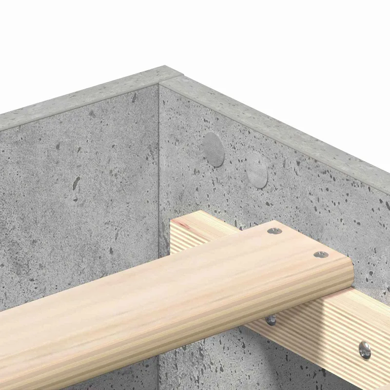 Lovos rėmas Betono pilka 80 x 200 cm Apdirbta mediena