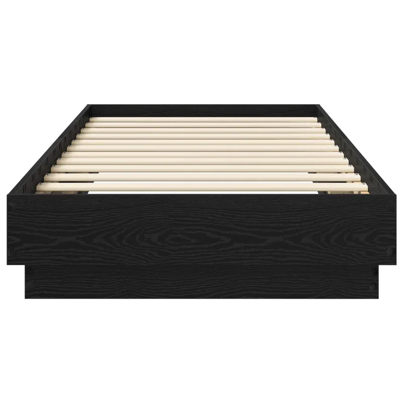 Grindų lovos rėmas Juodojo ąžuolo 80 x 200 cm Apdirbta mediena