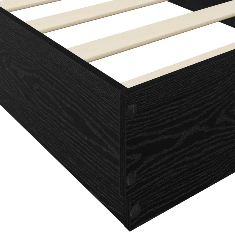 Grindų lovos rėmas Juodojo ąžuolo 80 x 200 cm Apdirbta mediena