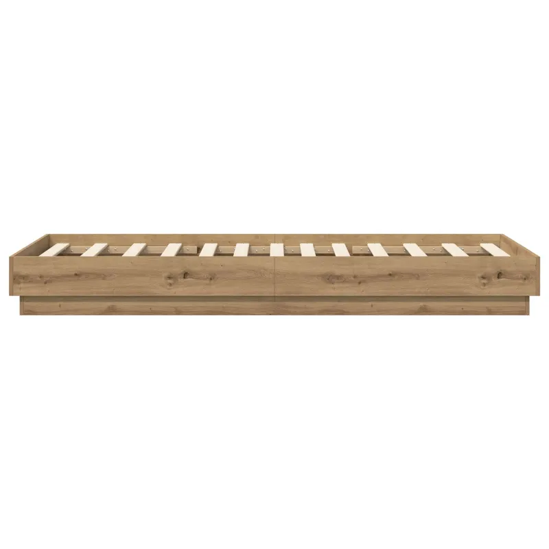 Grindų lovos rėmas Artisano ąžuolo 80 x 200 cm Apdirbta mediena