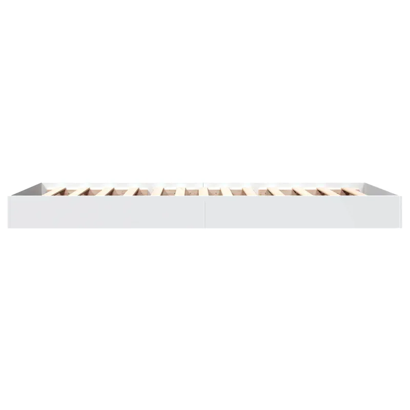 Grindų lovos rėmas Balta 80 x 200 cm Apdirbta mediena