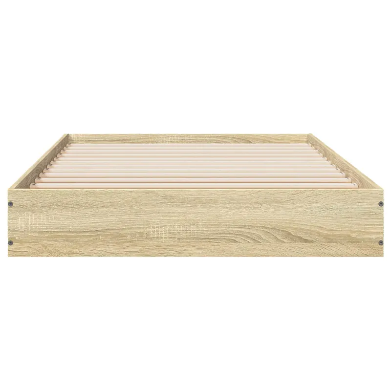 Grindų lovos rėmas Sonoma ąžuolas 80 x 200 cm Apdirbta mediena
