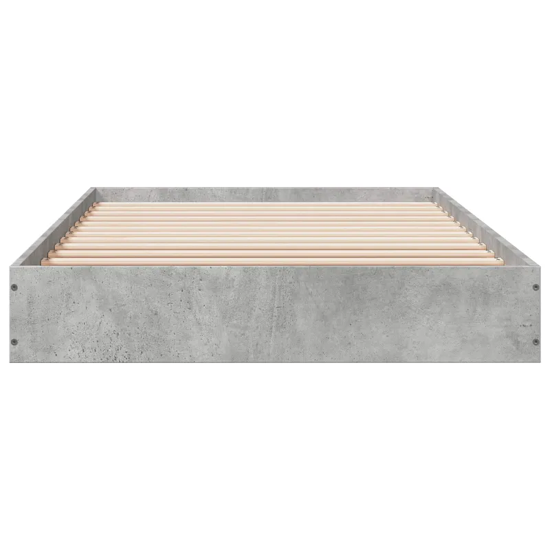 Grindų lovos rėmas Betono pilka 80 x 200 cm Apdirbta mediena